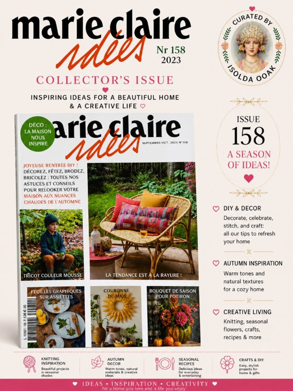 Marie Claire Idées Nr 158 2023 French Magazine | DIY Décor Crafts